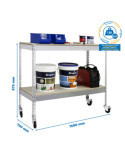 Estanteria 975x1500x750 ECOFORTE MOB. 1507/2 CHIPBOARD 900 GALVA/MAD marca SIMONRACK