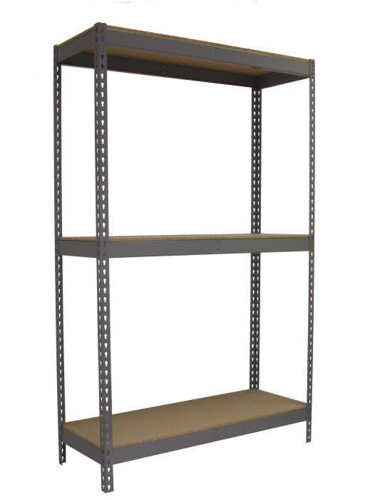 Estanteria 2000x1500x450 ECOFORTE 1504/3 CHIPBOARD GRIS/MADERA marca SIMONRACK