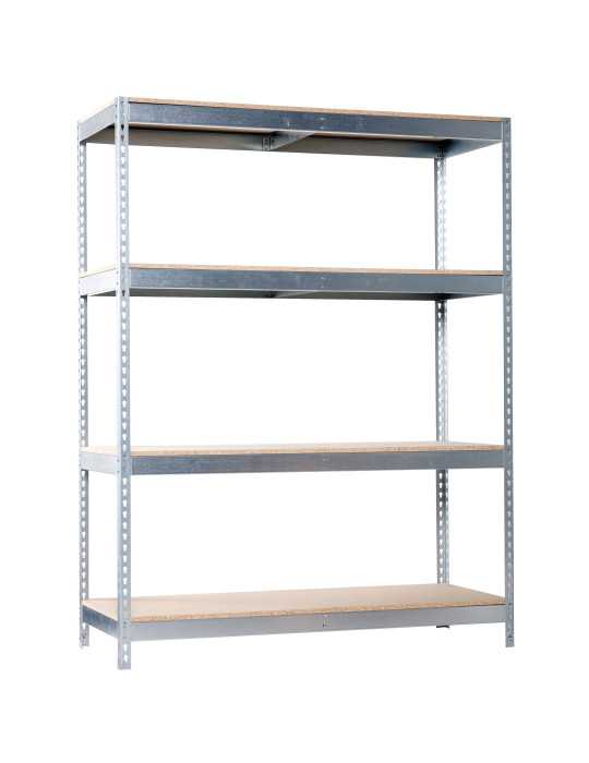 Estanteria 2000x1200x450 ECOFORTE 1204/4 CHIPBOARD GALVA/MADERA marca SIMONRACK