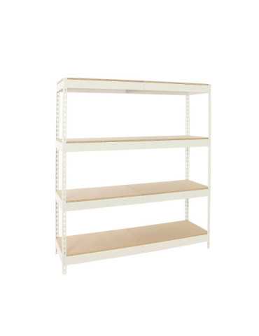 Estanteria 2000x1500x600 ECOFORTE 1506/4 CHIPBOARD BLANCO/MADERA marca SIMONRACK 2