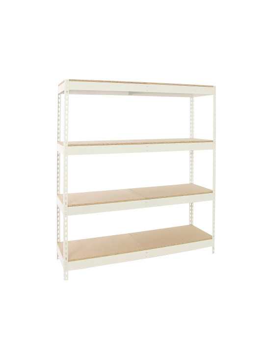 Estanteria 2000x1500x600 ECOFORTE 1506/4 CHIPBOARD BLANCO/MADERA marca SIMONRACK