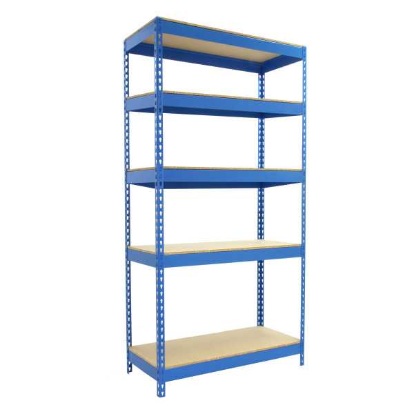 Estanteria 2000x1200x450 BRICOFORTE 1204/5 CHIPBOARD AZUL/MADERA marca SIMONRACK