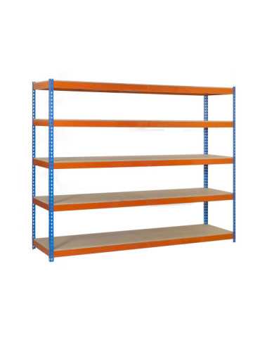 Estanteria 2000x1200x450 ECOFORTE 1204/5 CHIPBOARD GALVA/MADERA marca SIMONRACK 2