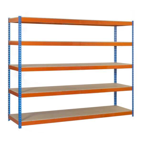Estanteria 2500x1200x600 ECOFORTE 1206/5 CHIPBOARD 2500 AZ/NAR/MAD marca SIMONRACK