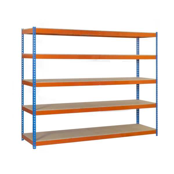Estanteria 2000x1200x600 ECOFORTE 1206/5 CHIPBOARD GALVA/MADERA marca SIMONRACK