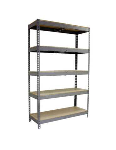 Estanteria 2000x1500x600 ECOFORTE 1506/5 CHIPBOARD GRIS/MADERA marca SIMONRACK 2