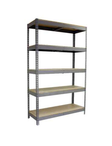Estanteria 2500x1500x750 ECOFORTE 1507/5 CHIPBOARD 2500 GRIS/MADERA marca SIMONRACK 2