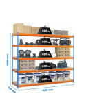 Estanteria 3000x1500x750 ECOFORTE 1507/5 CHIPBOARD 3000 AZ/NAR/MAD marca SIMONRACK