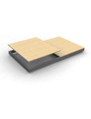 Estanteria 77x2400x600 SIMONFORTE EA 2406 CHIPBOARD GRIS marca SIMONRACK