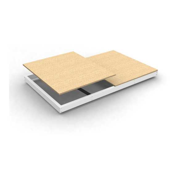 Estanteria 77x2400x450 SIMONFORTE EA 2404 CHIPBOARD BLANCO/MADERA marca SIMONRACK