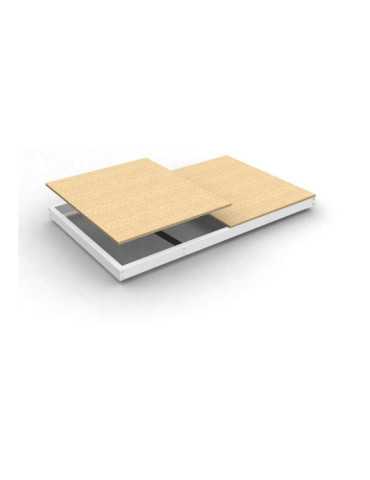 Estanteria 77x2400x600 SIMONFORTE EA 2406 CHIPBOARD BLANCO/MADERA marca SIMONRACK
