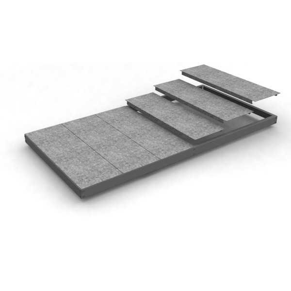 Estanteria 70x1200x450 ECOFORTE EA 1204 METAL GALVANIZADO marca SIMONRACK