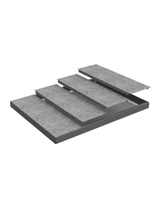 Estanteria 70x1500x450 SIMONFORTE EA 1504 METAL GRIS/GALVA marca SIMONRACK