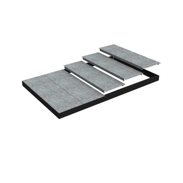 Estanteria 70x1200x450 ECOFORTE EA 1204 METAL ANTRACITA marca SIMONRACK