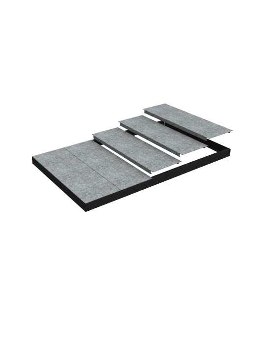 Estanteria 70x1200x450 ECOFORTE EA 1204 METAL ANTRACITA marca SIMONRACK