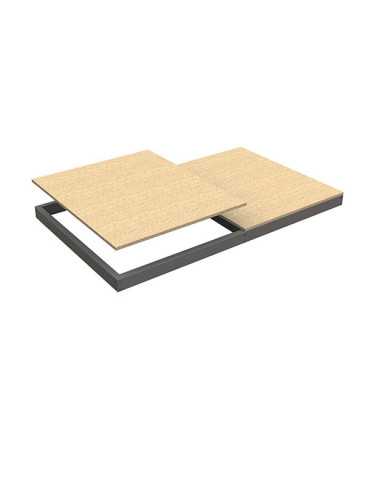 Estanteria 77x1200x600 ECOFORTE EA CHIPBOARD 1206 GRIS marca SIMONRACK