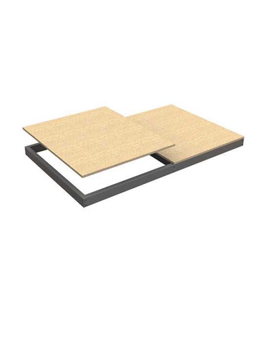 Estanteria 77x1200x600 ECOFORTE EA CHIPBOARD 1206 GRIS marca SIMONRACK
