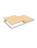 Estanteria 77x1200x450 ECOFORTE EA CHIPBOARD 1204 BLANCO/MADERA marca SIMONRACK