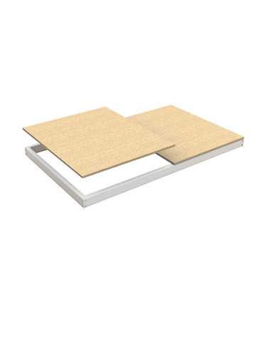 Estanteria 77x1200x750 ECOFORTE EA CHIPBOARD 1207 BLANCO/MADERA marca SIMONRACK