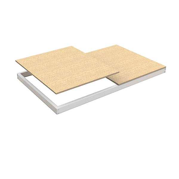 Estanteria 77x1200x750 ECOFORTE EA CHIPBOARD 1207 BLANCO/MADERA marca SIMONRACK