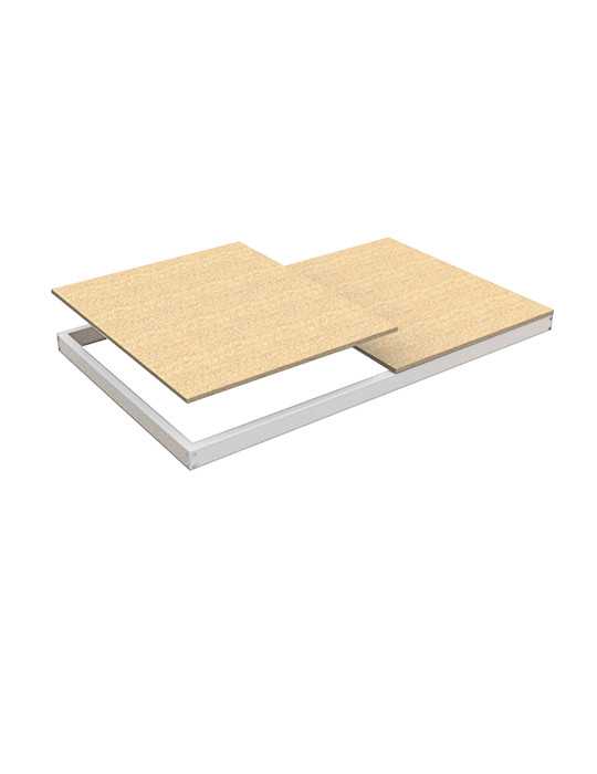 Estanteria 77x1200x750 ECOFORTE EA CHIPBOARD 1207 BLANCO/MADERA marca SIMONRACK