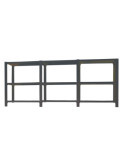 Estanteria 1000x2700x300 PACK OFFICLICK 3/300 METAL I+A+A ANTRACITA/ANTRACI marca SIMONRACK