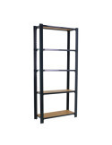 Estanteria 2100x900x300 OFFICLICK 5/300 WOOD I.M. ANTRACITA/OSB marca SIMONRACK