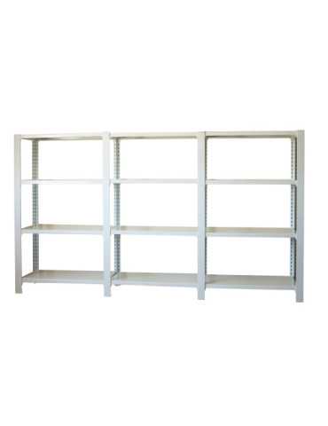 Estanteria 1500x2700x300 PACK OFFICLICK 4/300 METAL I+A+A BLANCO/BLANCO marca SIMONRACK