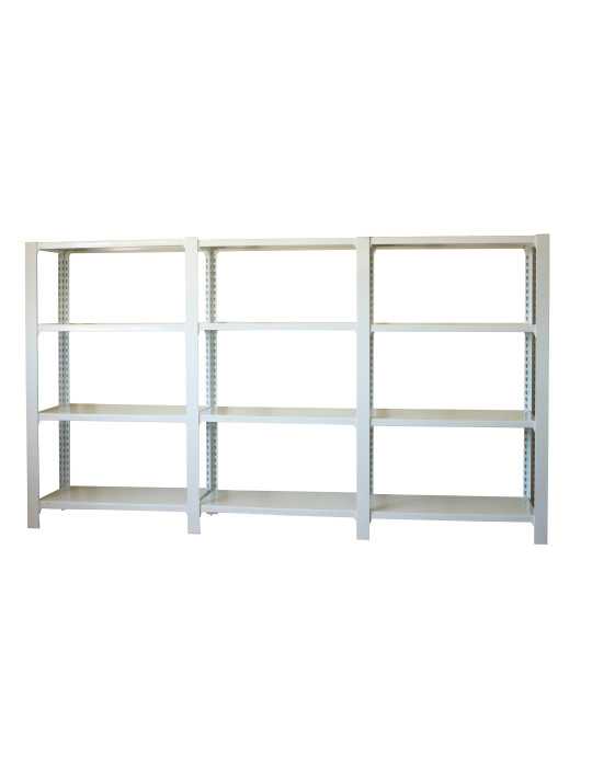 Estanteria 1500x2700x300 PACK OFFICLICK 4/300 METAL I+A+A BLANCO/BLANCO marca SIMONRACK