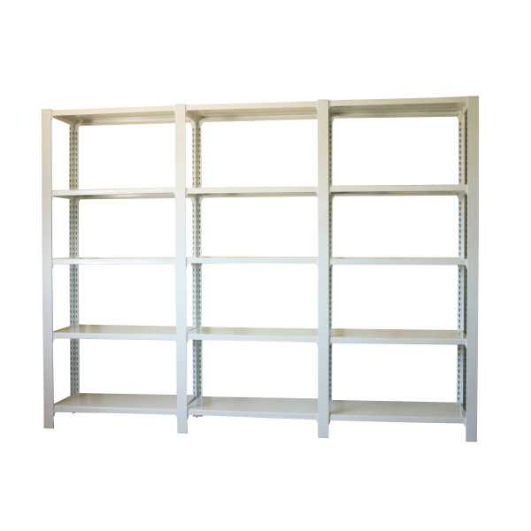 Estanteria 2100x2700x300 PACK OFFICLICK 5/300 METAL I+A+A BLANCO/BLANCO marca SIMONRACK