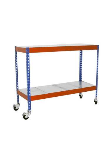 Estanteria 975x1500x450 SIMONFORTE MOB. 1504/2 METAL 900 AZUL/NAR/GALV marca SIMONRACK