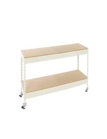 Estanteria 975x1200x450 SIMONFORTE MOB.1204/2 CHIPBOARD 900 BLANCO/MADERA marca SIMONRACK