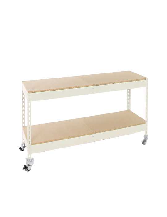 Estanteria 975x1500x750 ECOFORTE MOB. 1507/2 CHIPBOARD 900 BLANCO/MADERA marca SIMONRACK