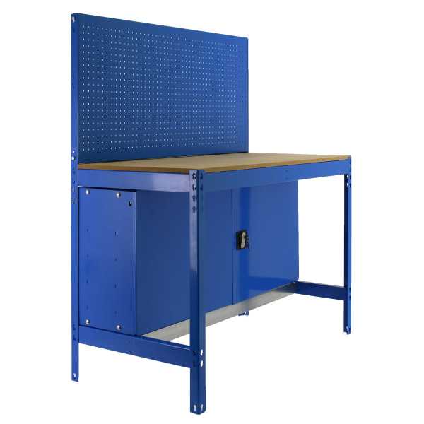 Banco trabajo 1445x1210x610 SIMONWORK BT2 CABINET 1200 AZUL/MADERA marca SIMONRACK