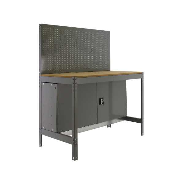 Banco trabajo 1445x1210x610 SIMONWORK BT2 CABINET 1200 GRIS/MADERA marca SIMONRACK