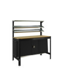 Banco trabajo 1555x1210x760 SIMONWORK BT1 CABINET 1200 ANTRACITA/MADERA marca SIMONRACK