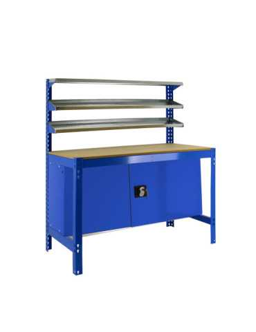 Banco trabajo 842x910x610 SIMONWORK BT1 CABINET 900 AZUL/MADERA marca SIMONRACK 2