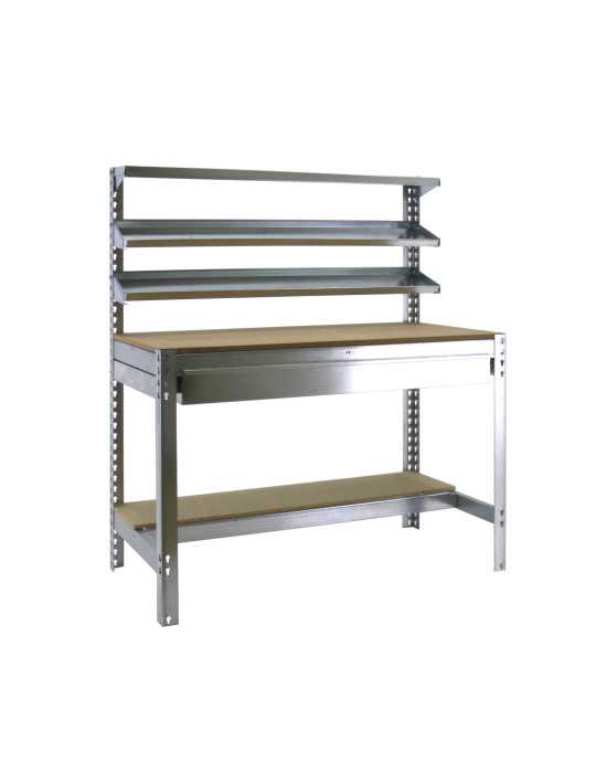 Banco trabajo 1445x910x610 SIMONWORK BT1 BOX 900 GALVA/MADERA marca SIMONRACK