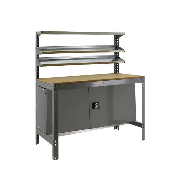 Banco trabajo 1555x1210x760 SIMONWORK BT1 CABINET 1200 GRIS/MADERA marca SIMONRACK