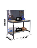 Banco trabajo 1445x1210x610 SIMONWORK BT2 1200 ANTRACITA/MADERA marca SIMONRACK