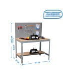 Banco trabajo 1445x1510x610 SIMONWORK BT2 1500 GRIS/MADERA marca SIMONRACK