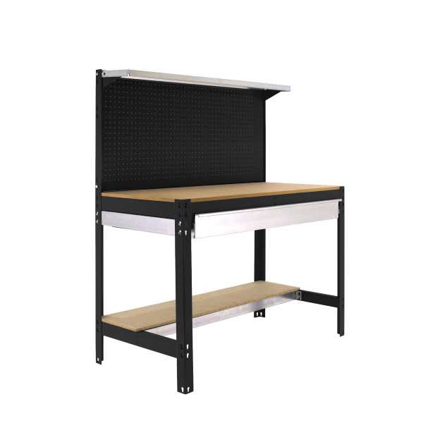 Banco trabajo 1445x1510x610 SIMONWORK BT3 BOX 1500 ANTRACITA/MADERA marca SIMONRACK