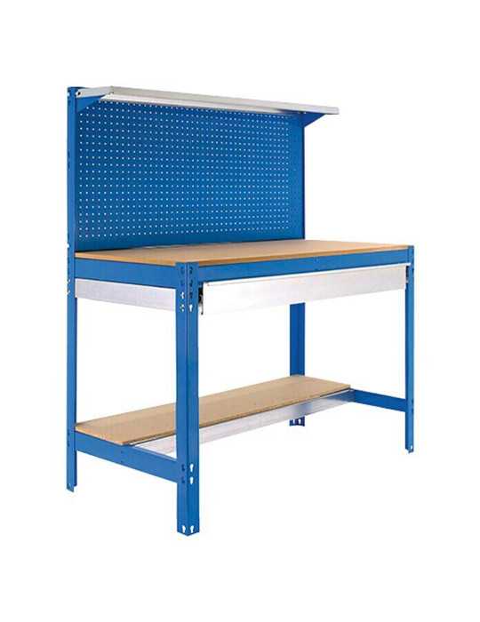 Banco trabajo 1445x910x610 SIMONWORK BT3 BOX 900 AZUL/MADERA marca SIMONRACK