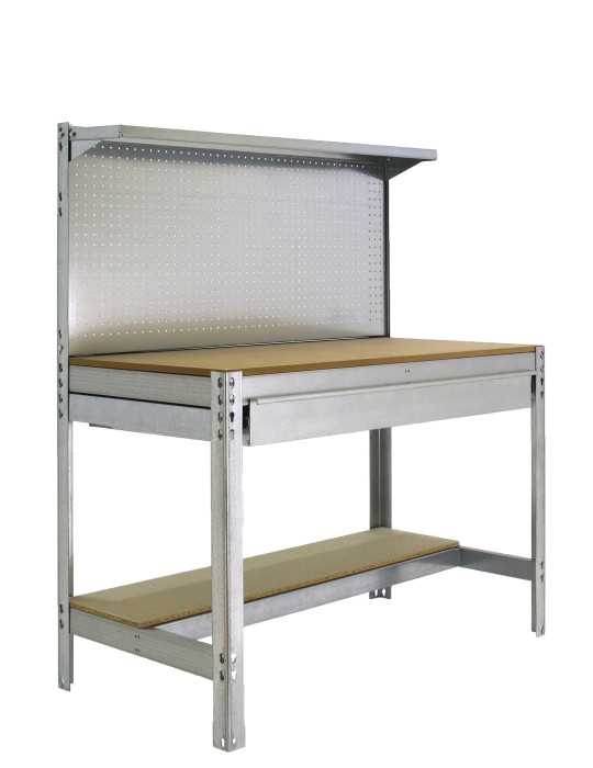 Banco trabajo 1445x910x610 SIMONWORK BT3 BOX 900 GALVA/MADERA marca SIMONRACK