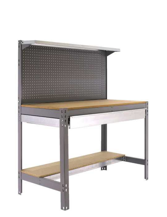 Banco trabajo 1445x1210x610 SIMONWORK BT3 BOX 1200 GRIS/MADERA marca SIMONRACK