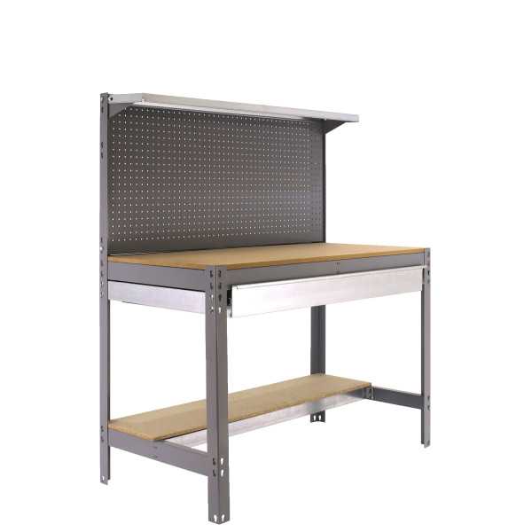 Banco trabajo 1445x1510x610 SIMONWORK BT3 BOX 1500 GRIS/MADERA marca SIMONRACK