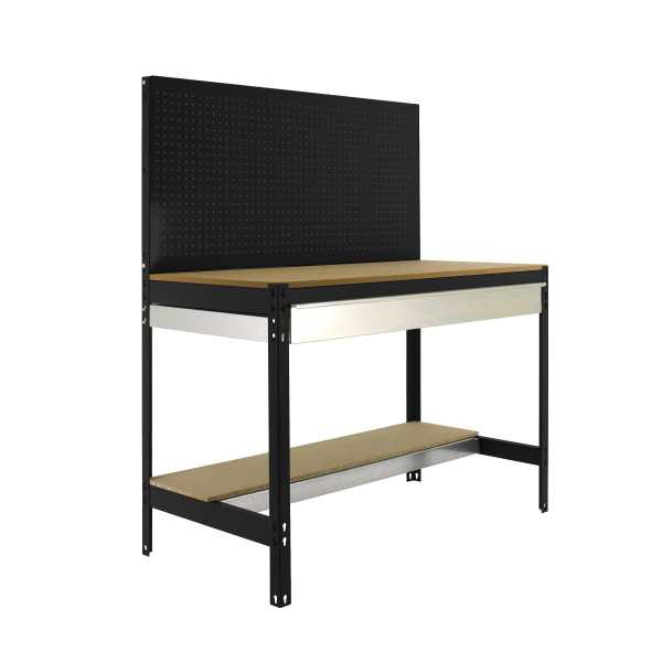 Banco trabajo 1445x1510x610 SIMONWORK BT2 BOX 1500 ANTRACITA/MADERA marca SIMONRACK
