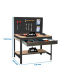 Banco trabajo 1445x910x610 SIMONWORK BT2 BOX 900 ANTRACITA/MADERA marca SIMONRACK