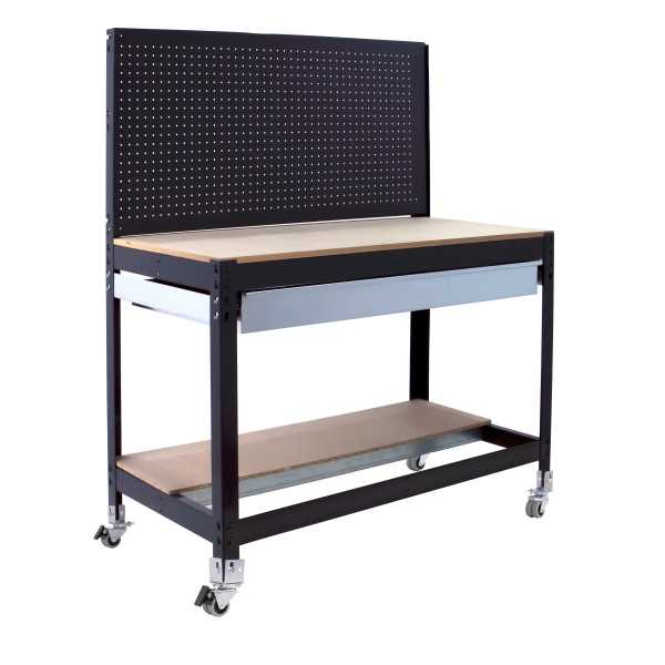 Banco trabajo 1520x1210x610 SIMONWORK MOBILE BT2 BOX 1200 ANTRACITA/MADERA marca SIMONRACK