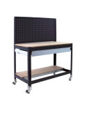 Banco trabajo 1520x1210x610 SIMONWORK MOBILE BT2 BOX 1200 ANTRACITA/MADERA marca SIMONRACK